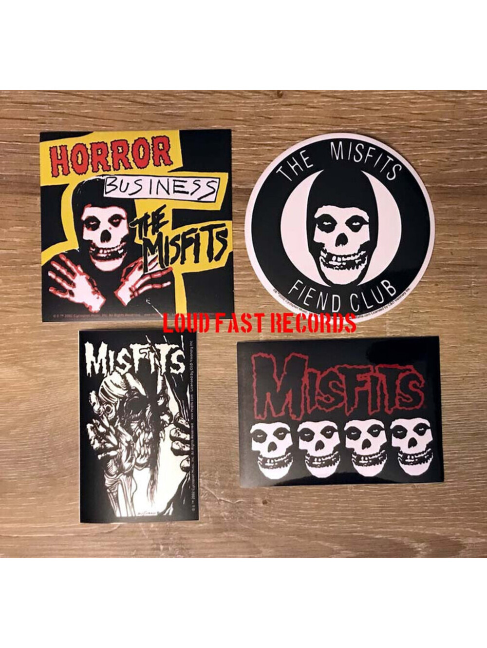 MISFITS HORROR BUSINESS FIEND CLUB STICKER SET DECAL LOT official licensed merch